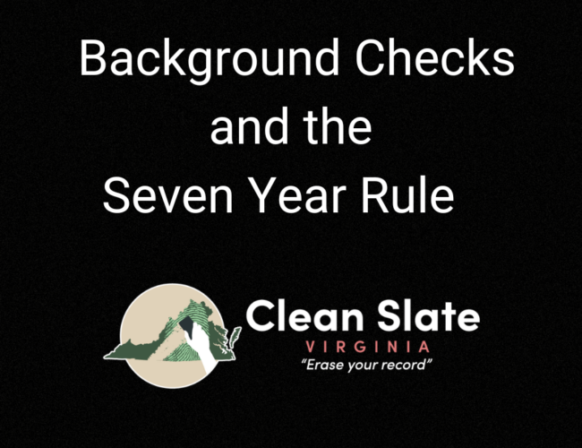 Background checks and the seven year rule