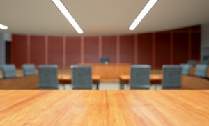 empty courtroom