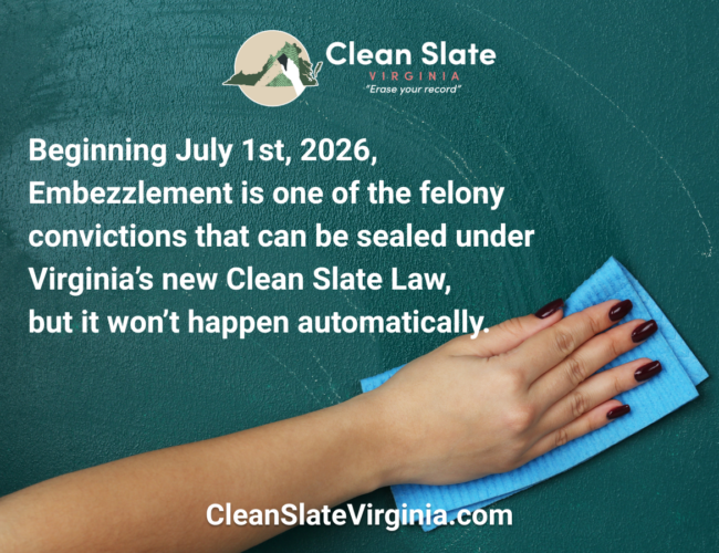 A hand wipes a chalk board clean with white text overlay