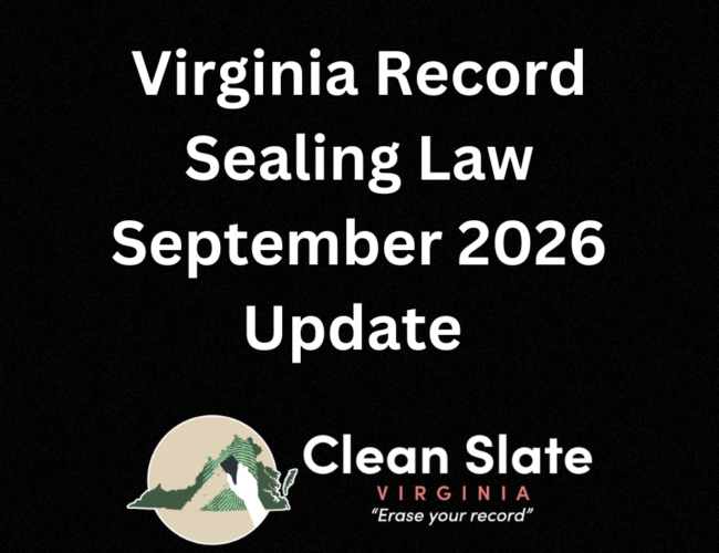 Virginia record sealing law September 2026 update